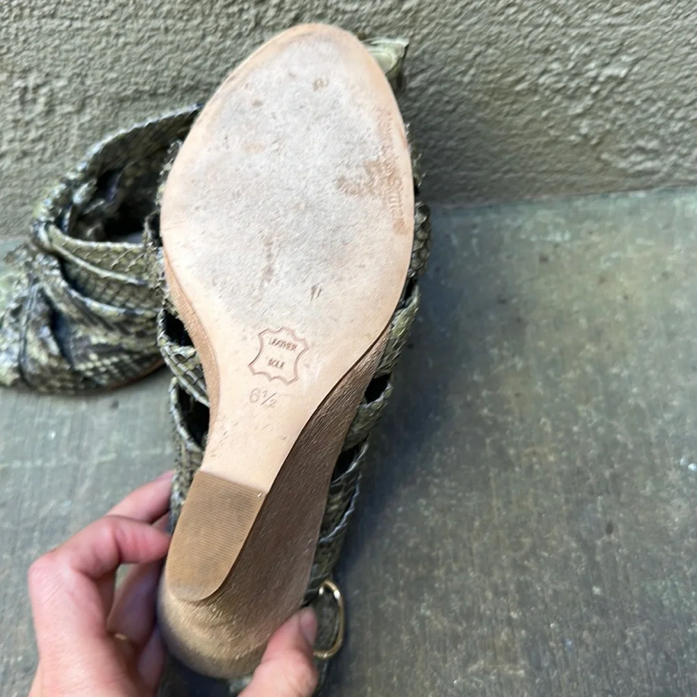 Alexandre Birman Snake Wedges 6.5
